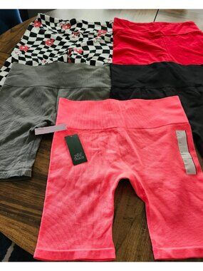 NWT & NWOT Lot of 5 Biker Shorts Size XL
